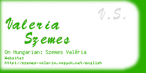 valeria szemes business card