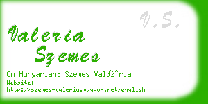 valeria szemes business card